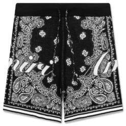 Amiri Cotton Bandana Short - Black