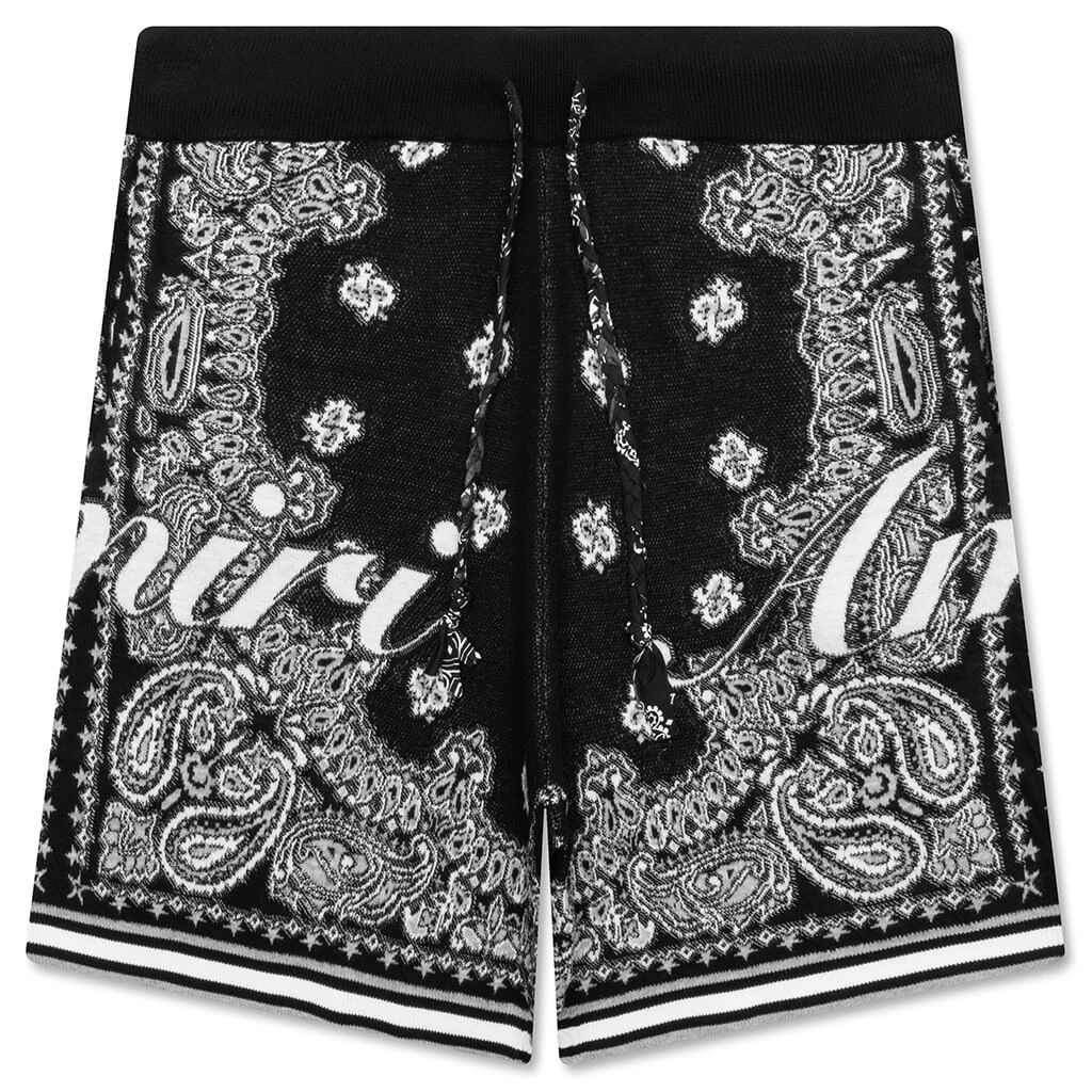 Amiri Cotton Bandana Short - Black 3 Amiri Cotton Bandana Short - Black