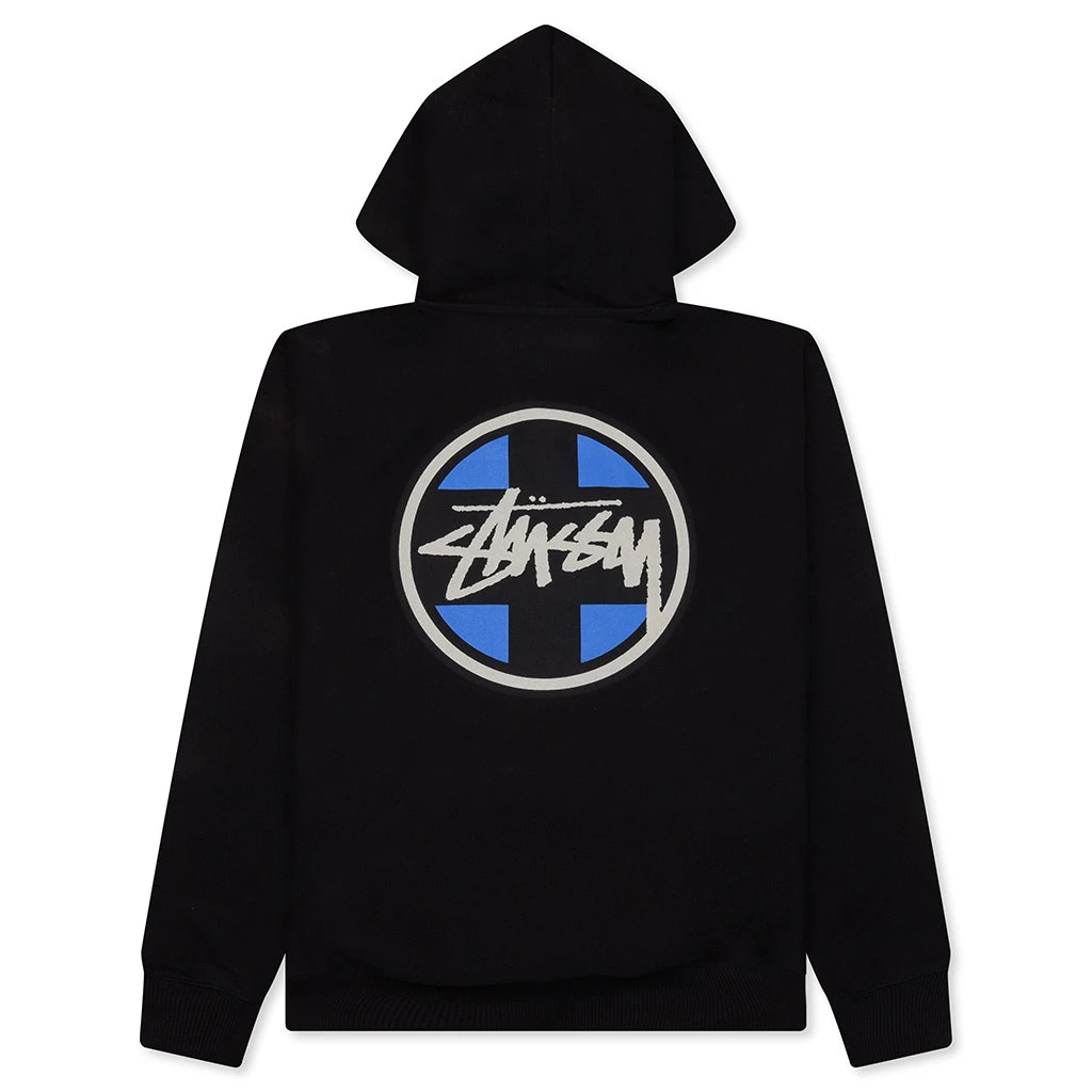 Stussy Cross Dot Hoodie - Black 4 Stussy Cross Dot Hoodie - Black - Image 2
