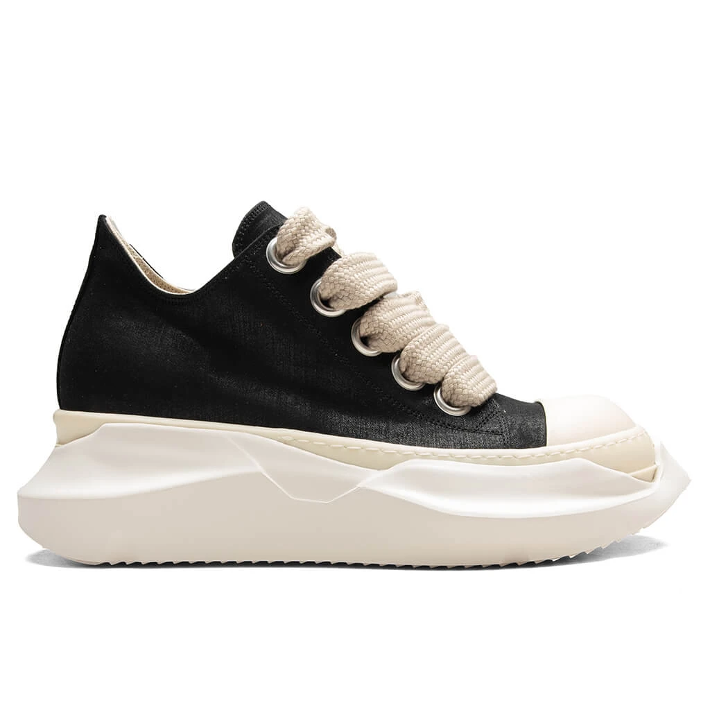 Denim Jumbo Laces Abstract Low Sneaks - Black/Milk 3 Denim Jumbo Laces Abstract Low Sneaks - Black/Milk
