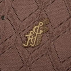 Diamond Knit Polo - Brown -Feature Clothing Diamond Knit Polo Brown HTG240332 BRN 09 28 24 Feature JP 7
