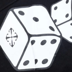 Dices Skate Hoodie - Black/White 10 Dices Skate Hoodie - Black/White -Feature Clothing Dices Skate Hoodie Black White OMBB085W24FLE0021001 11 12 24 Feature KN 7