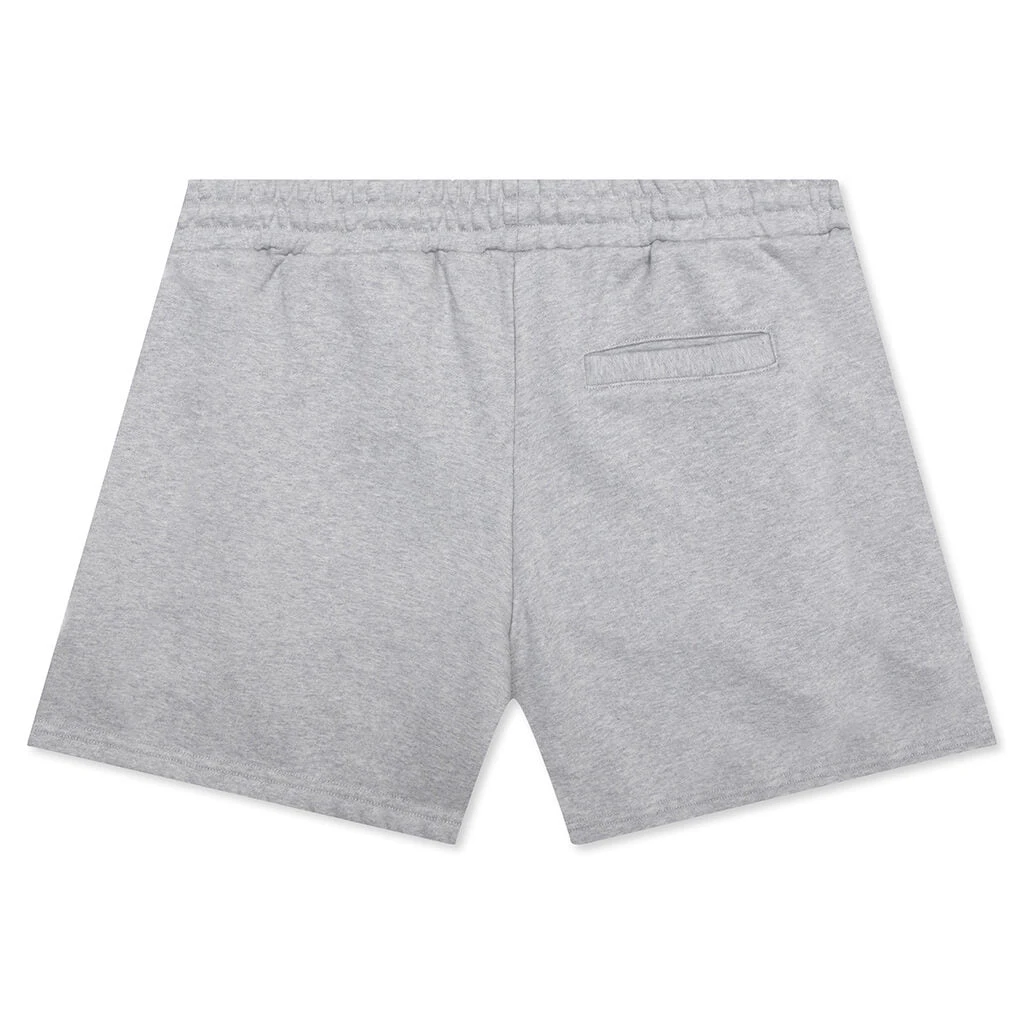 Distressed Shorts Small Logo - Heather Grey 4 Distressed Shorts Small Logo - Heather Grey - Image 2