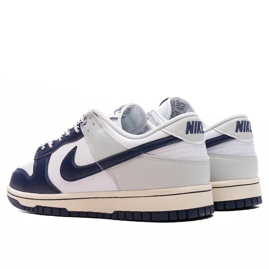Nike Dunk Low Retro 'NY Yankees' - White/Midnight Navy/Photon Dust 5 Nike Dunk Low Retro 'NY Yankees' - White/Midnight Navy/Photon Dust - Image 3