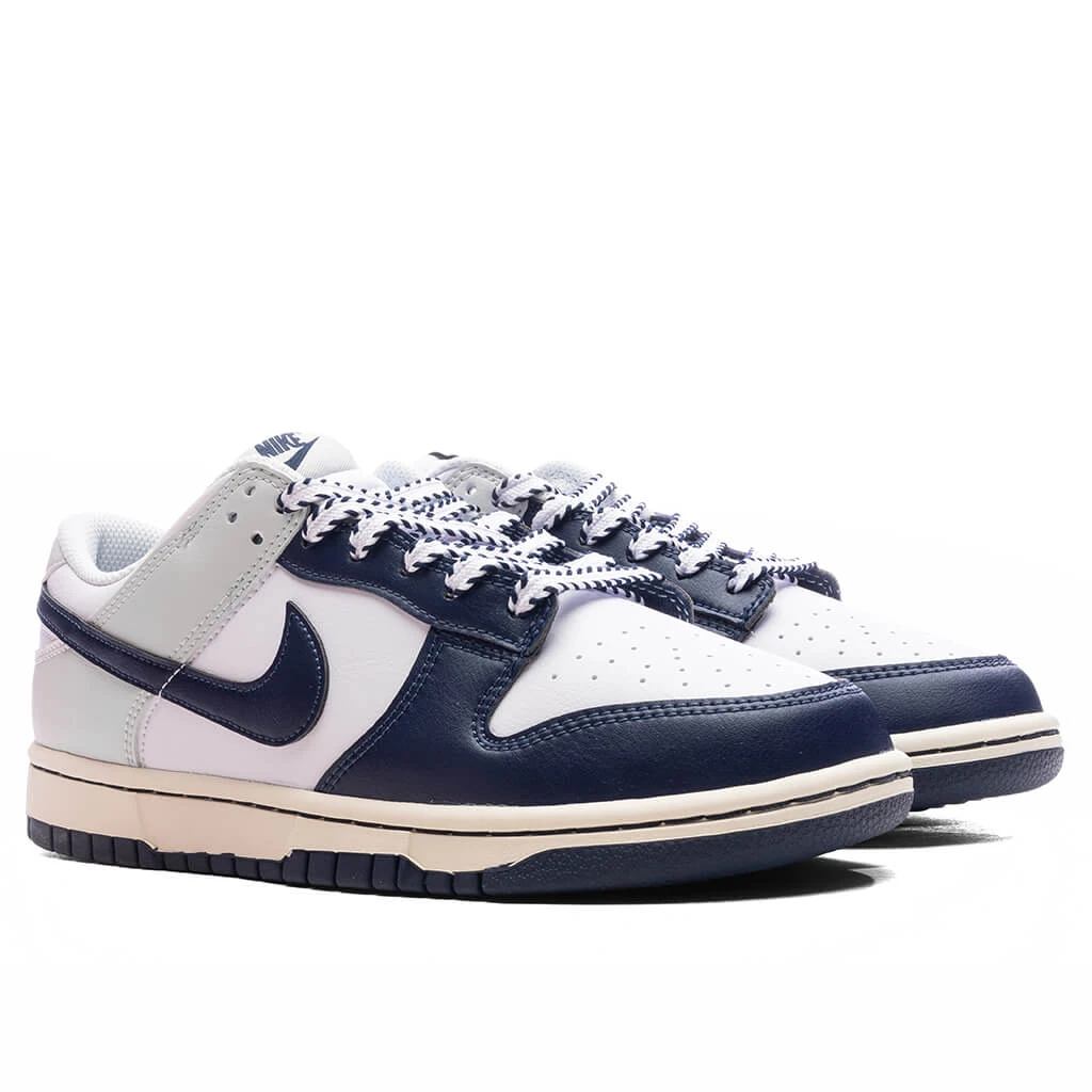 Nike Dunk Low Retro 'NY Yankees' - White/Midnight Navy/Photon Dust 4 Nike Dunk Low Retro 'NY Yankees' - White/Midnight Navy/Photon Dust - Image 2