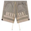 Rhude Emb. Canvas Logo Short - Olive/Tan
