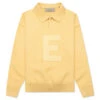 Kid's Knit Polo - Light Tuscan 2 Kid's Knit Polo - Light Tuscan -Feature Clothing Fear Of God Essentials Kid s Knit Polo Light Tuscan 785BT222332K 06 06 23 Feature VR MG
