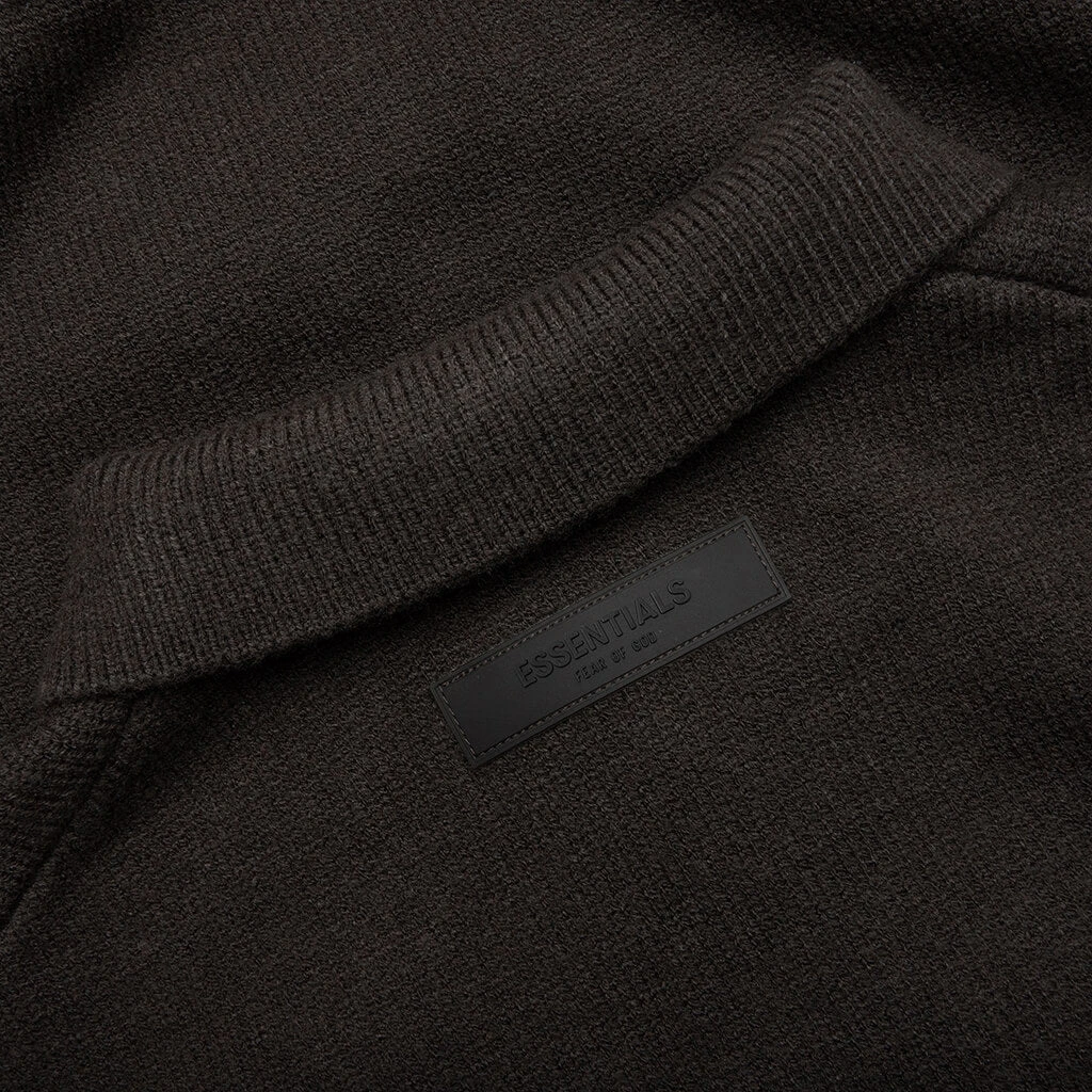 Kid's Knit Polo - Off Black 6 Kid's Knit Polo - Off Black - Image 4