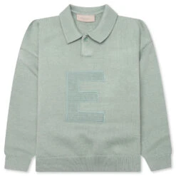 Kid's Knit Polo - Sycamore