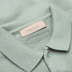 Kid's Knit Polo - Sycamore -Feature Clothing Fear Of God Essentials Kid s Knit Polo Sycamore 785BT222331K 06 07 23 Feature KN 8