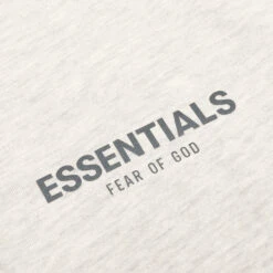 Essentials L/S Polo - Light Heather Oatmeal -Feature Clothing Fear Of God Essentials LS Polo Light Heather Oatmeal 192SU212092F 86