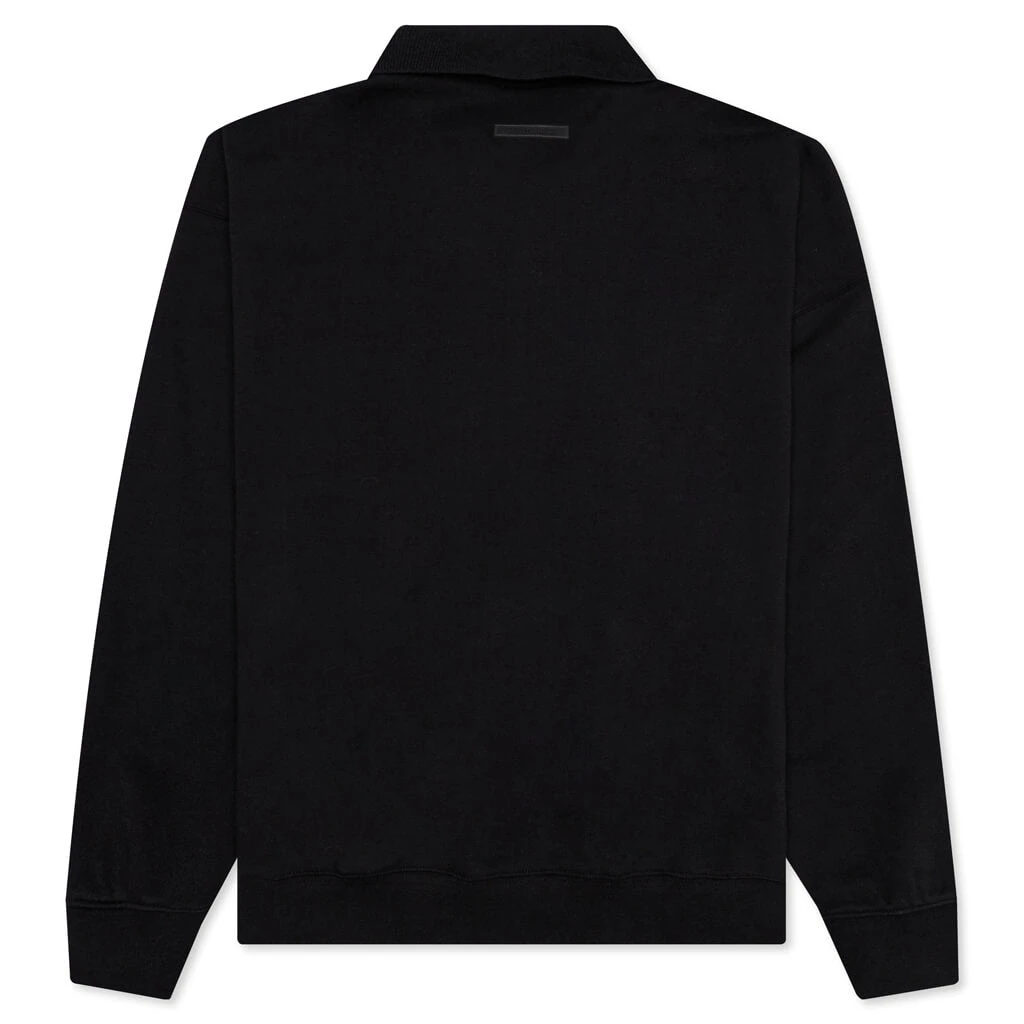 Essentials L/S Polo - Stretch Limo 4 Essentials L/S Polo - Stretch Limo - Image 2