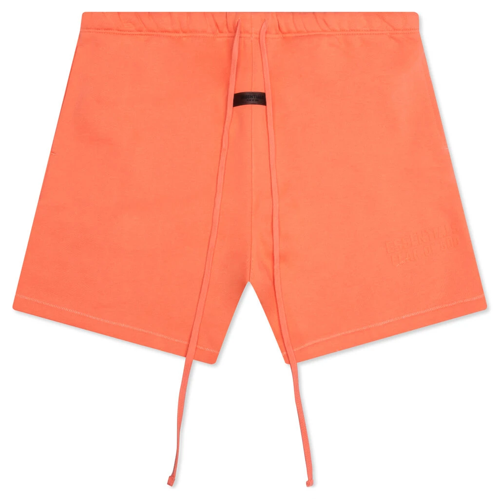 Essentials Sweatshort - Coral 3 Essentials Sweatshort - Coral