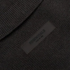 Essentials Kid's Big E Knit Polo - Iron -Feature Clothing Fear of God Essentials Kid s Big E Knit Polo Iron 785BT214330K 07 06 22 Feature VR 5