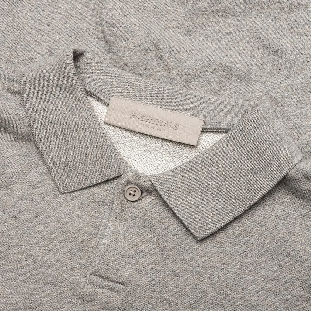 Kid's Core L/S Polo - Dark Oatmeal 5 Kid's Core L/S Polo - Dark Oatmeal - Image 3