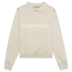 Essentials Kid's L/S Polo - Wheat