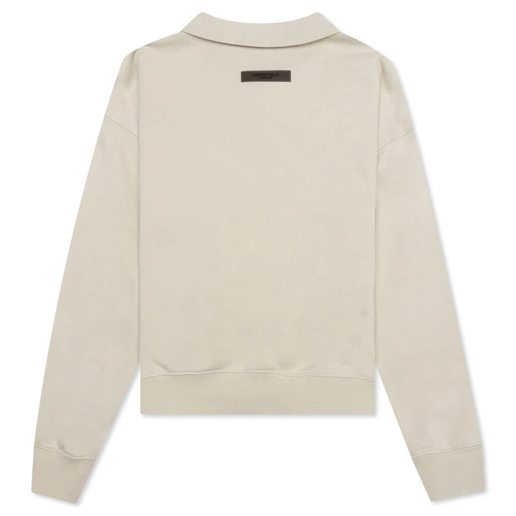 Essentials Kid's L/S Polo - Wheat 4 Essentials Kid's L/S Polo - Wheat - Image 2