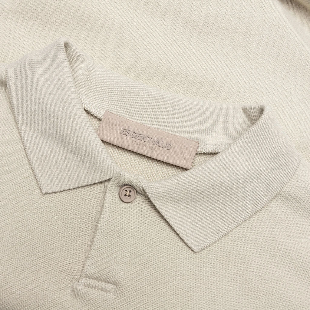 Essentials Kid's L/S Polo - Wheat 5 Essentials Kid's L/S Polo - Wheat - Image 3