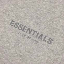 Essentials Kid's L/S Polo - Dark Heather Oatmeal -Feature Clothing Fear of God Essentials Kids L S Polo Dark Heather Oatmeal 192SU212151K 05 10 22 Feature 2