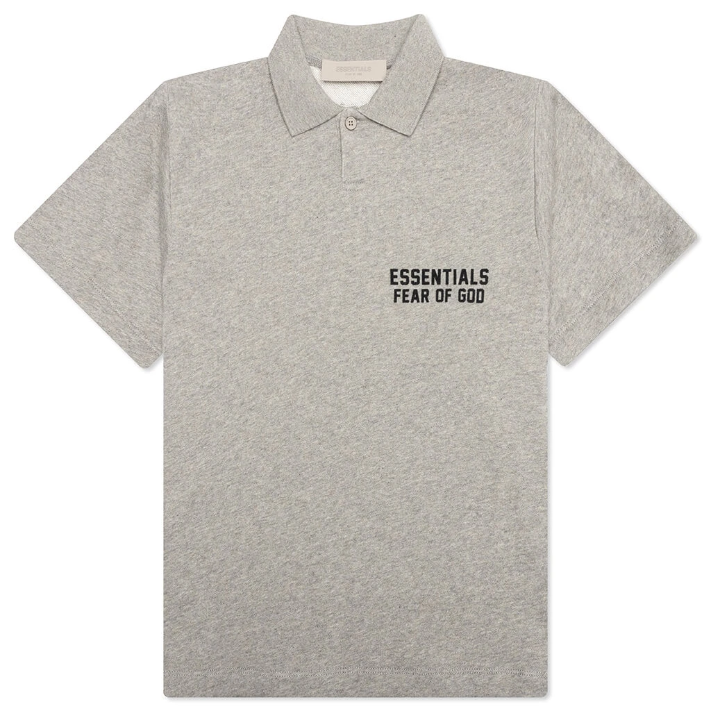 Essentials Kid's S/S Polo - Dark Oatmeal 3 Essentials Kid's S/S Polo - Dark Oatmeal