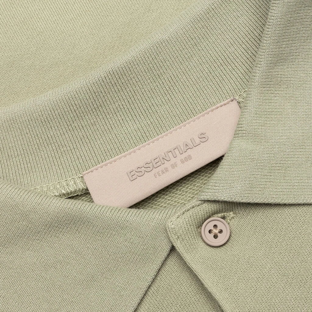 Essentials L/S Polo - Seafoam 5 Essentials L/S Polo - Seafoam - Image 3