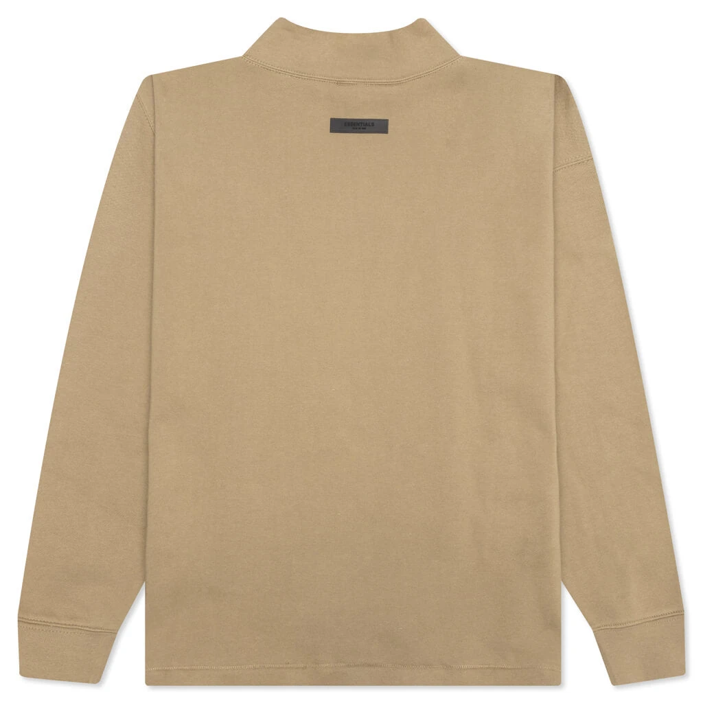 Essentials Relaxed Mockneck - Oak 4 Essentials Relaxed Mockneck - Oak - Image 2