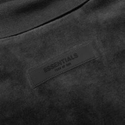 Essentials Women's Velour Sleeveless Polo - Iron -Feature Clothing Fear of God Essentials Women s Velour Sleeveless Polo Iron 192bt213097fw 05 05 22 Feature 6