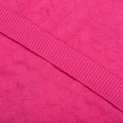 Hogan Pointelle Raglan Sleeve Sweater Polo - Coral -Feature Clothing Feature Hogan Pointelle Raglan Sleeve Polo Sweater Coral F042723X06CO 07 15 23 Feature KN 11