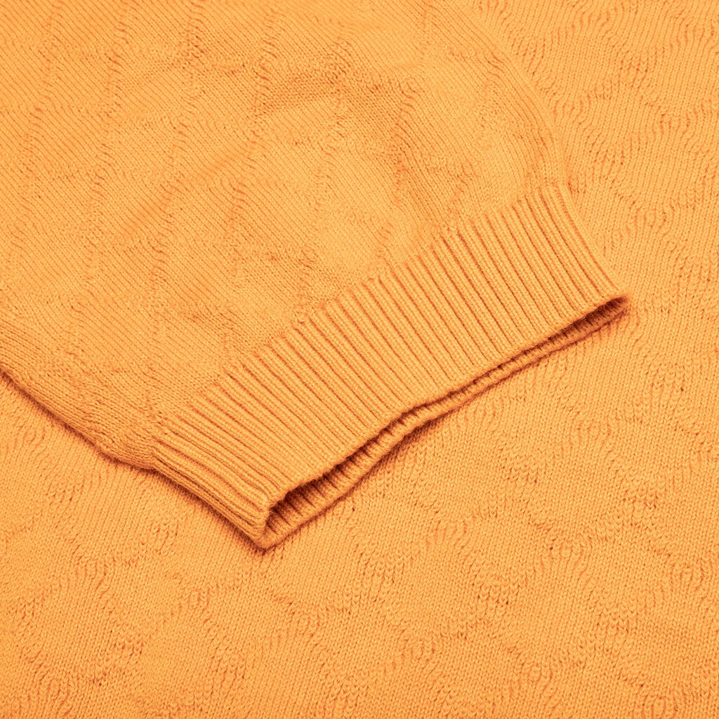 Hogan Pointelle Raglan Sleeve Sweater Polo - Jasper Orange 7 Hogan Pointelle Raglan Sleeve Sweater Polo - Jasper Orange - Image 5