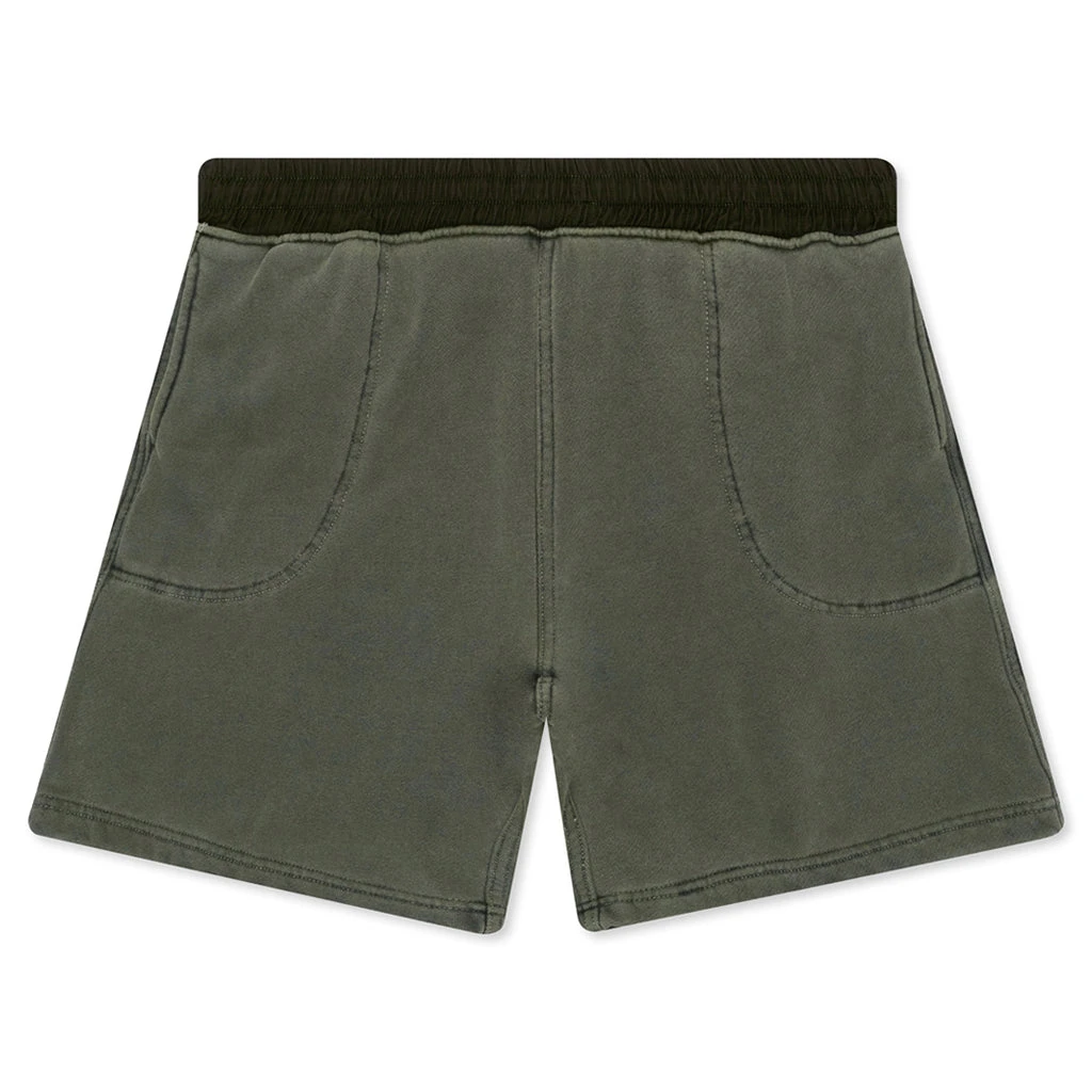 Marc Sweatshort - Olive Pigment 3 Marc Sweatshort - Olive Pigment