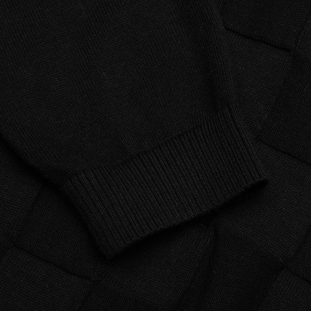 Palmer Checked L/S Sweater Polo - Tips Black 7 Palmer Checked L/S Sweater Polo - Tips Black - Image 5