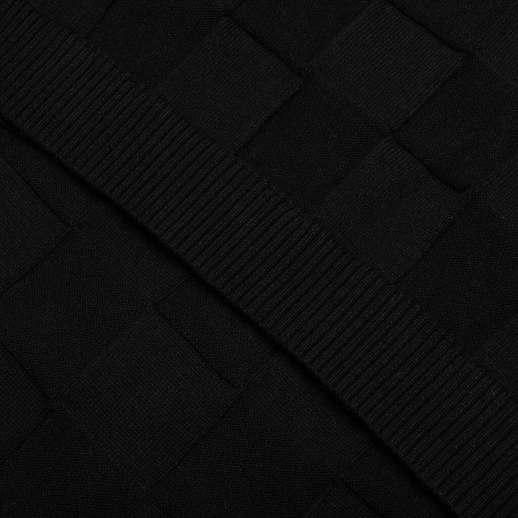 Palmer Checked L/S Sweater Polo - Tips Black 8 Palmer Checked L/S Sweater Polo - Tips Black - Image 6