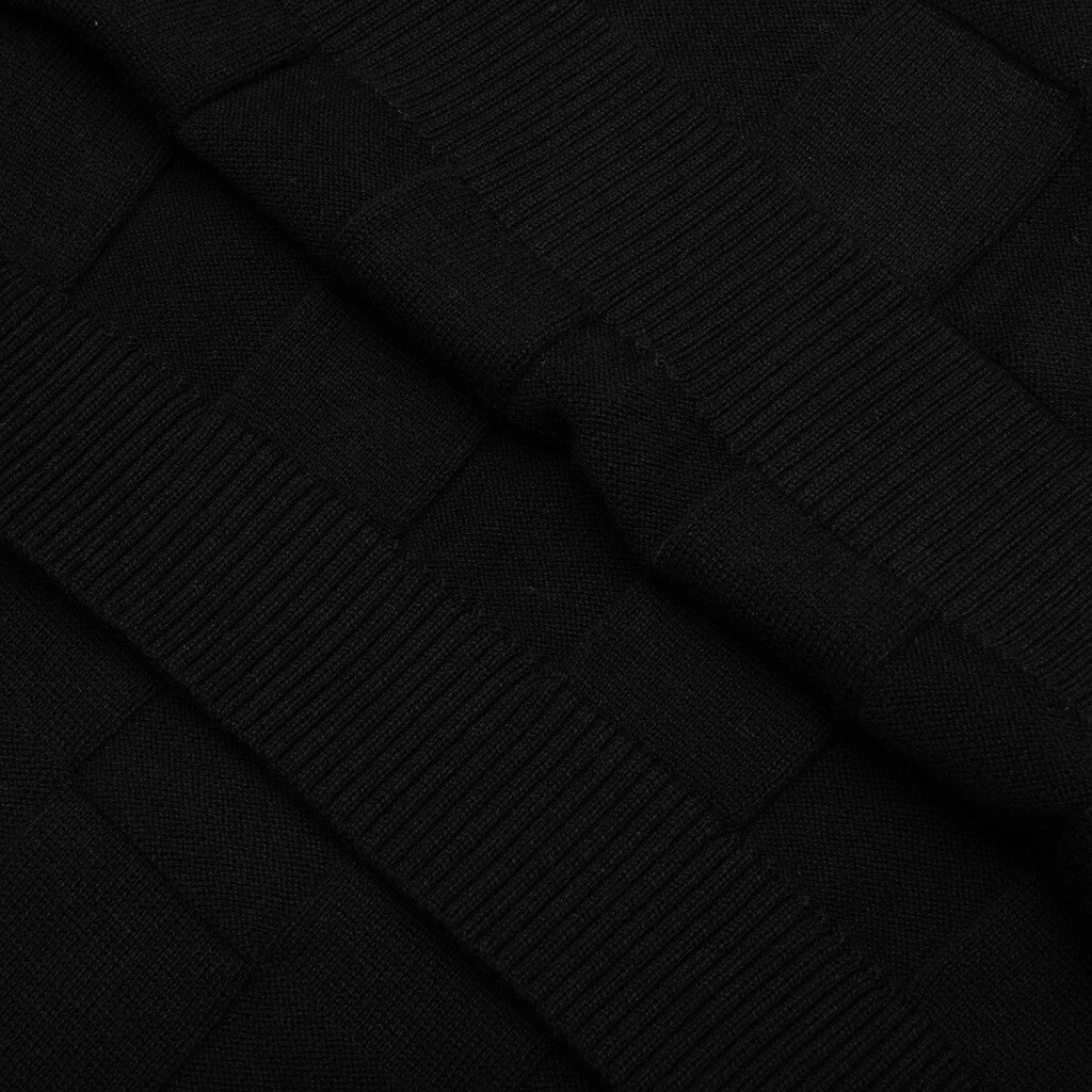 Palmer Checked L/S Sweater Polo - Tips Black 9 Palmer Checked L/S Sweater Polo - Tips Black - Image 7