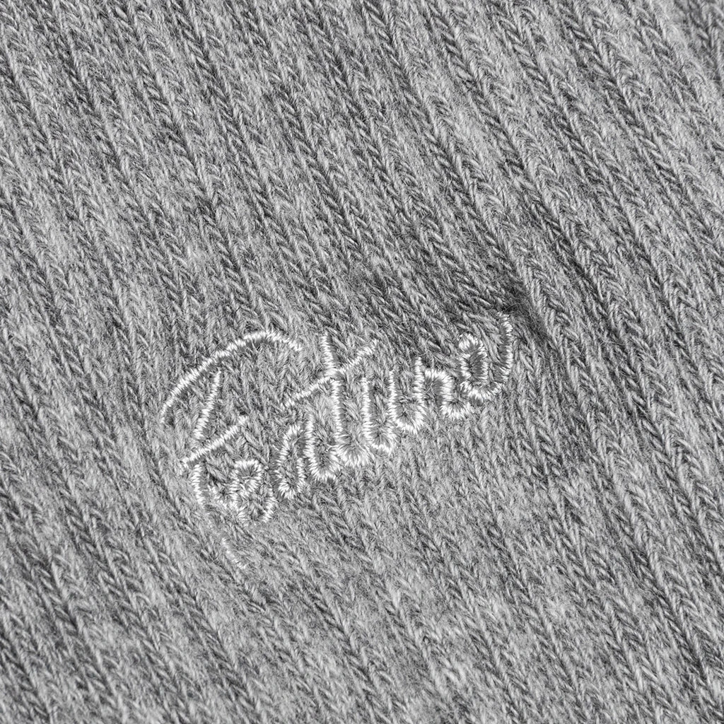 Tonal Script Crew Sock - Heather Grey (3-Pack) 6 Tonal Script Crew Sock - Heather Grey (3-Pack) - Image 4