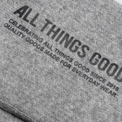 Tonal Script Crew Sock - Heather Grey (3-Pack) 9 Tonal Script Crew Sock - Heather Grey (3-Pack) -Feature Clothing Feature Tonal Script Crew Sock Heather Grey 3 Pack FEA7232017 03