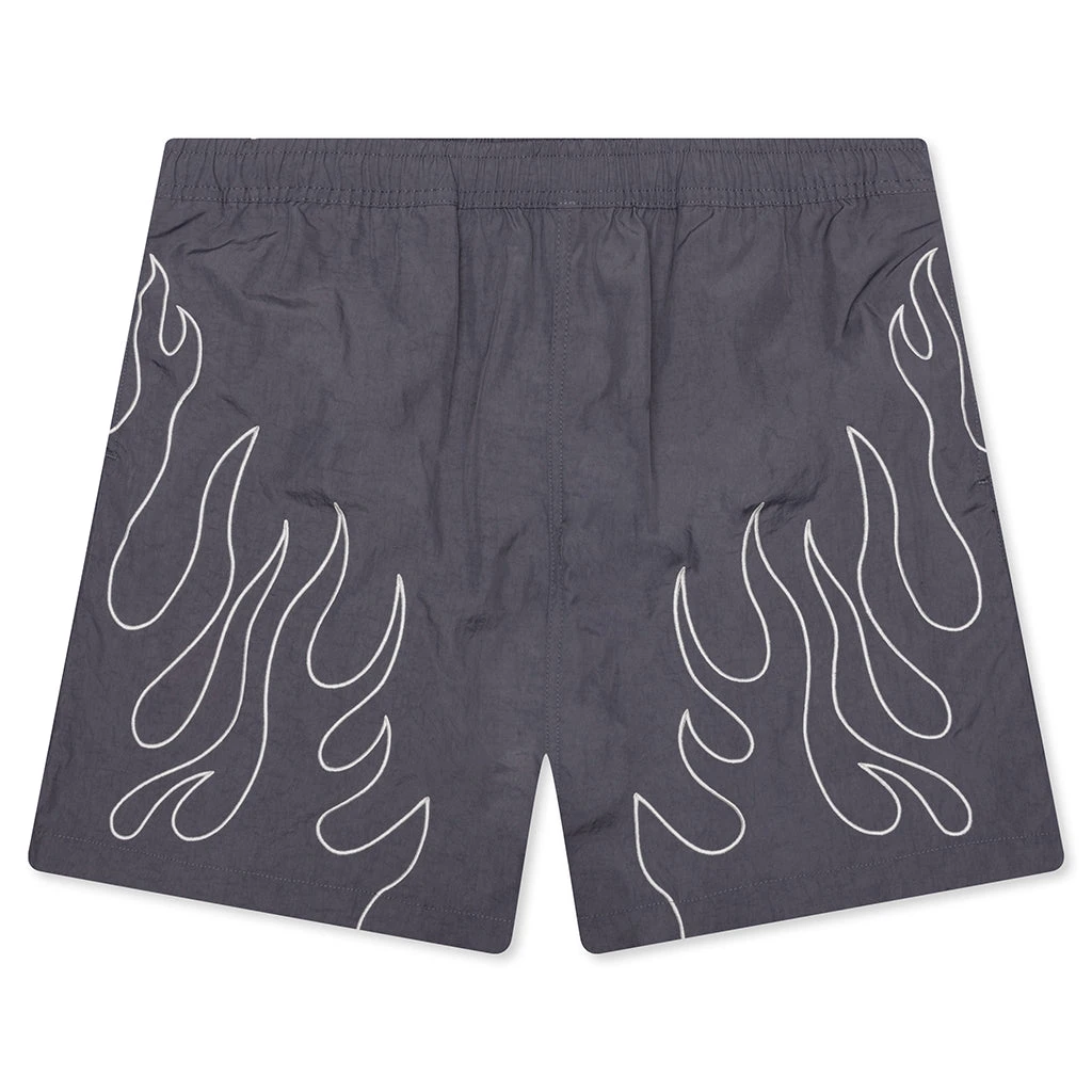 Pleasures Fiery Running Shorts - Grey 3 Pleasures Fiery Running Shorts - Grey