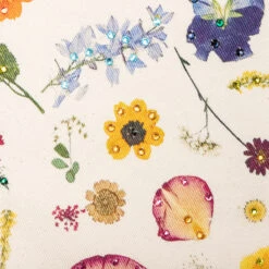 Floral Beaded Baggy Jean - Pressed Flower -Feature Clothing Floral Beaded Baggy Jean Pressed Flower D9 P43E3 752 01 17 25 Feature JP 7