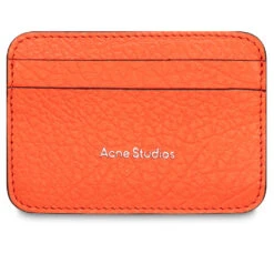 Acne Studios Leather Card Holder Fn-Ux-Slgs000275 - Bright Orange