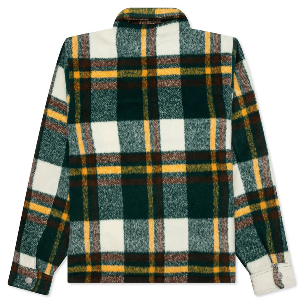 Pleasures Folklore Plaid Work Jacket - Green 4 Pleasures Folklore Plaid Work Jacket - Green - Image 2