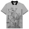 Perspective Statue Polo - Grey/Black -Feature Clothing Fucking Awesome Perspective Statue Polo Grey Black FAQ221S001 06 26 2021 01 2