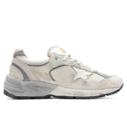 Golden Goose Running Dad Net Sneakers - White/Silver
