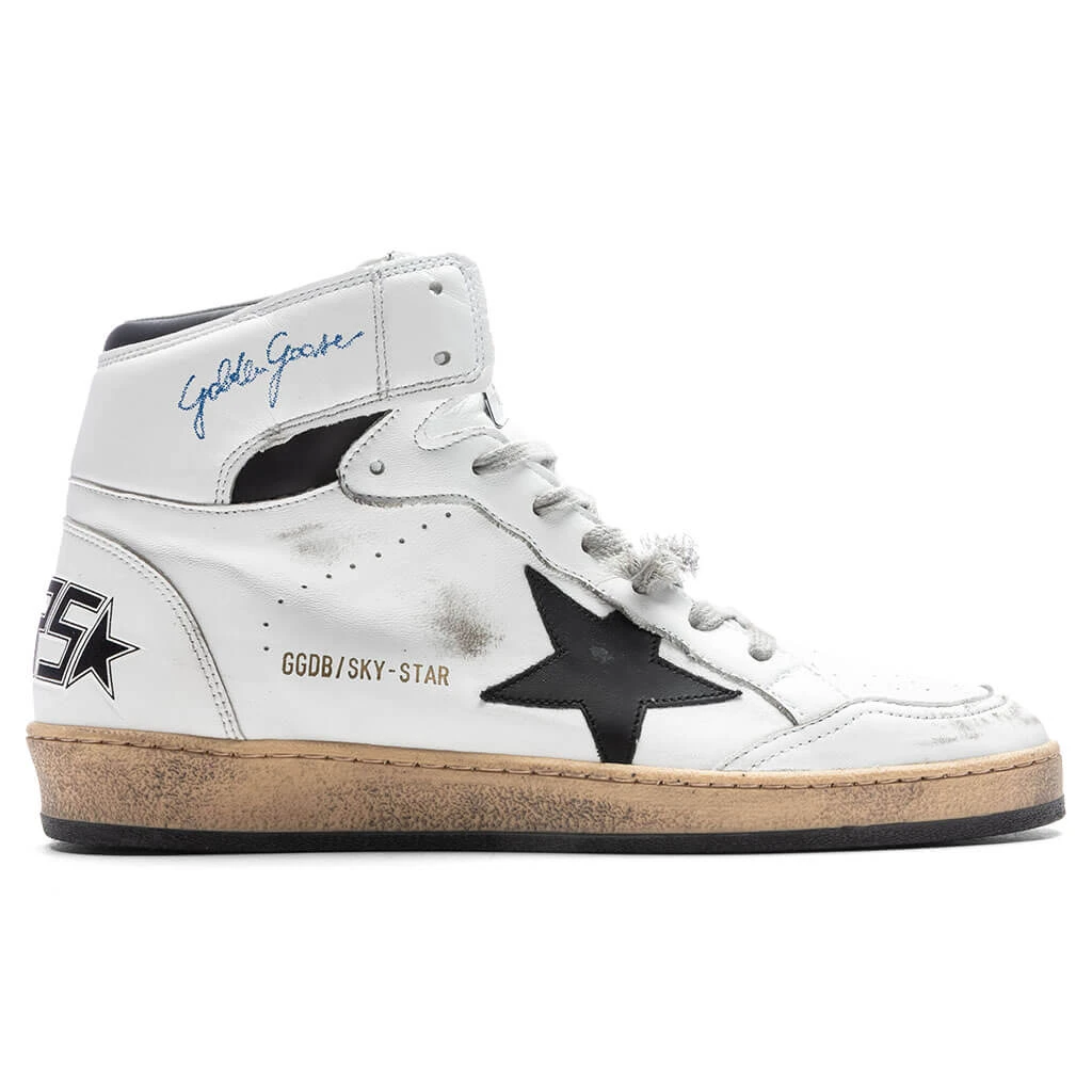 Golden Goose Sky Star Nappa Sneakers - White/Black 3 Golden Goose Sky Star Nappa Sneakers - White/Black