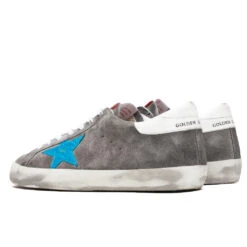 Golden Goose Super-Star Sneakers - Grey/Turquoise 8 Golden Goose Super-Star Sneakers - Grey/Turquoise -Feature Clothing Golden Goose Sneakers Superstar Grey Turquoise GMF00101.F000339.60253 12 12 2020 01 3