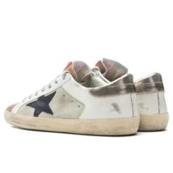 Golden Goose Super-Star Sneakers - Ice/Night Blue/Platinum -Feature Clothing Golden Goose Super Star Ice Night Blue Platinum GMF00103.F002532.81524 3