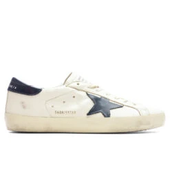 Golden Goose Super-Star Nappa Sneaker - Beige/Night Blue