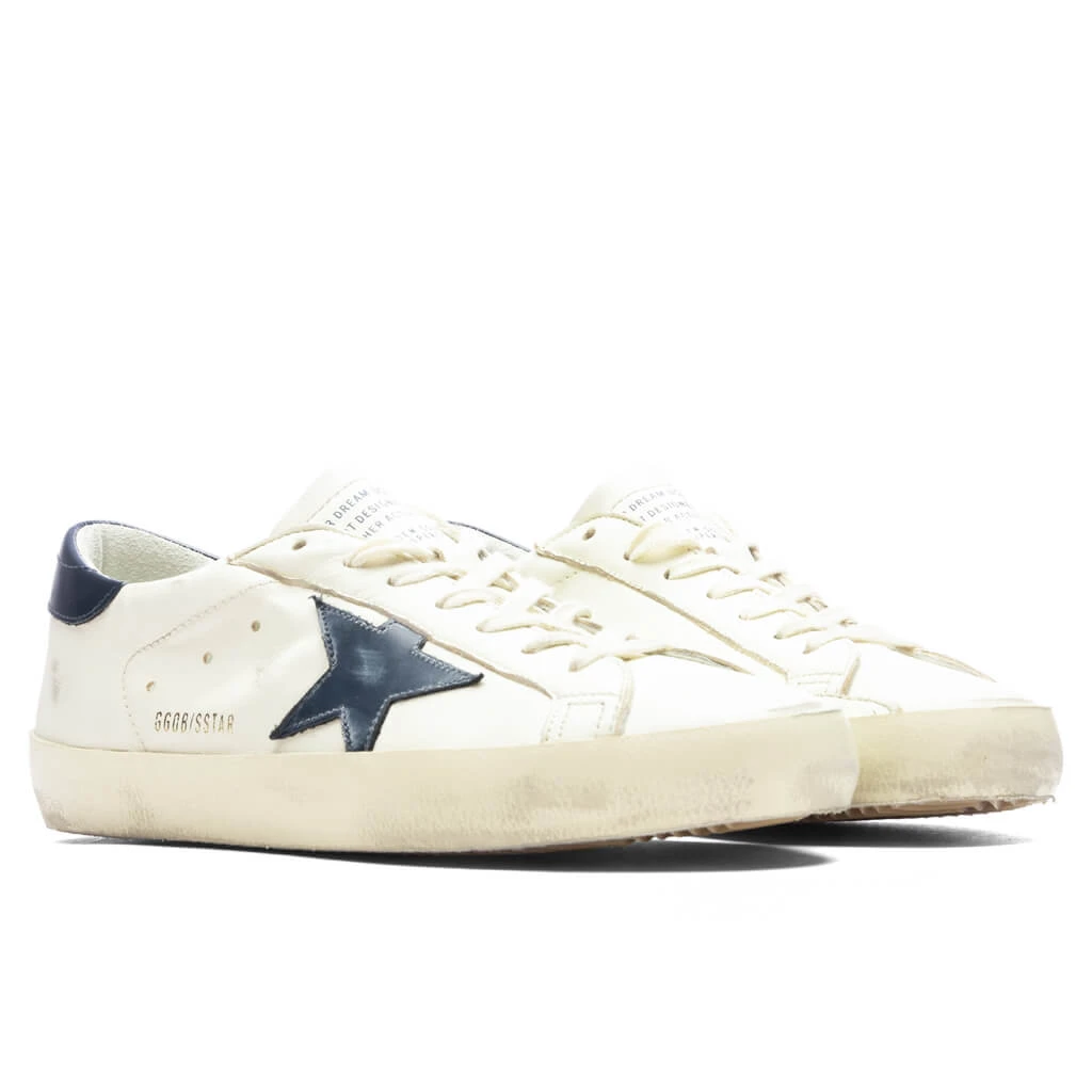 Golden Goose Super-Star Nappa Sneaker - Beige/Night Blue 4 Golden Goose Super-Star Nappa Sneaker - Beige/Night Blue - Image 2