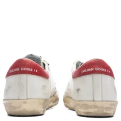 Golden Goose Super-Star Sneakers - White/Taupe/Red -Feature Clothing Golden Goose Super Star Sneakers White Taupe Red GMF0010.F003203 10953 05 18 23 Feature JP 6
