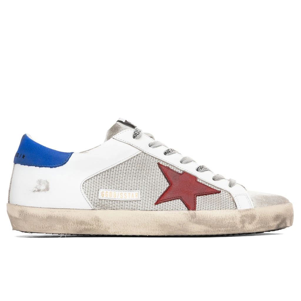 Golden Goose Super-Star Sneakers - Silver/White/Red 3 Golden Goose Super-Star Sneakers - Silver/White/Red