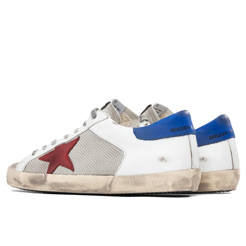 Golden Goose Super-Star Sneakers - Silver/White/Red 5 Golden Goose Super-Star Sneakers - Silver/White/Red - Image 3