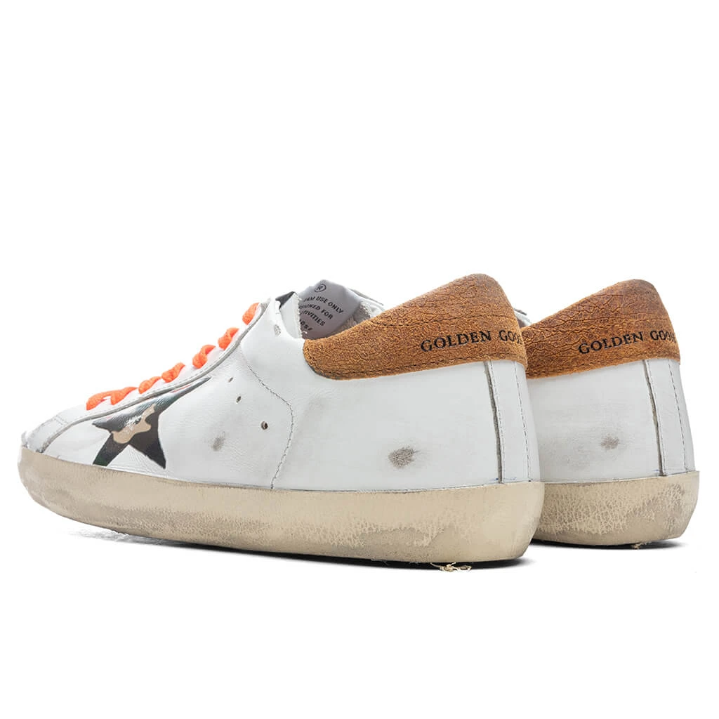 Golden Goose Super-Star Sneakers - White/Camouflage Green/Cognac 5 Golden Goose Super-Star Sneakers - White/Camouflage Green/Cognac - Image 3
